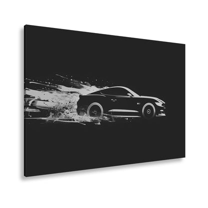 Leinwandbild Muscle Car – Stylisierte Speed - Explosion in Bewegung XXL - deyoli