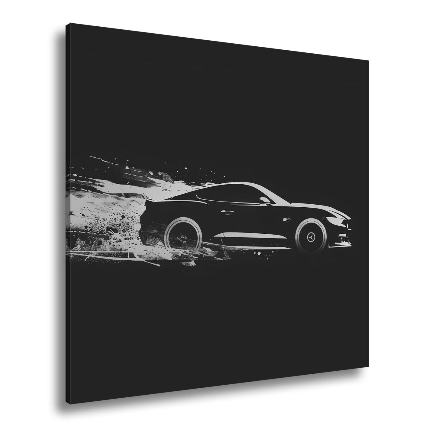 Leinwandbild Muscle Car – Stylisierte Speed - Explosion in Bewegung XXL - deyoli