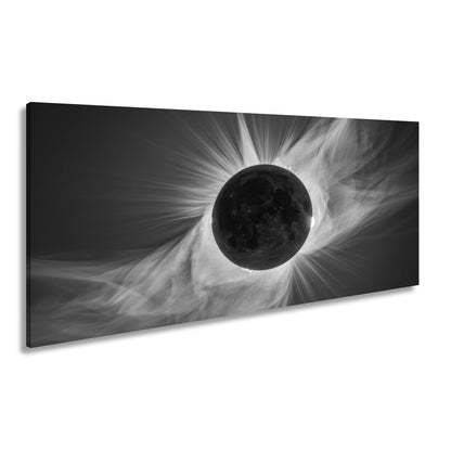Leinwandbild Mystische Sonnenfinsternis im Feuerkleid der Korona - deyoli