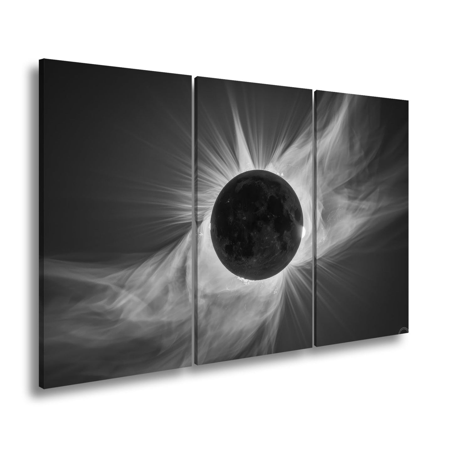 Leinwandbild Mystische Sonnenfinsternis im Feuerkleid der Korona - deyoli