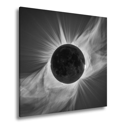 Leinwandbild Mystische Sonnenfinsternis im Feuerkleid der Korona - deyoli