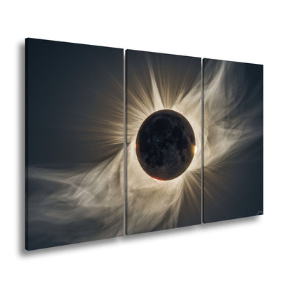 Leinwandbild Mystische Sonnenfinsternis im Feuerkleid der Korona - deyoli