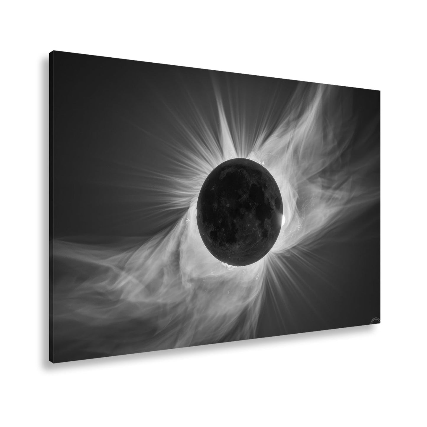 Leinwandbild Mystische Sonnenfinsternis im Feuerkleid der Korona - deyoli