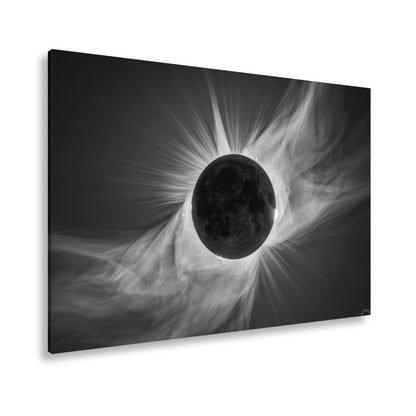 Leinwandbild Mystische Sonnenfinsternis im Feuerkleid der Korona - deyoli