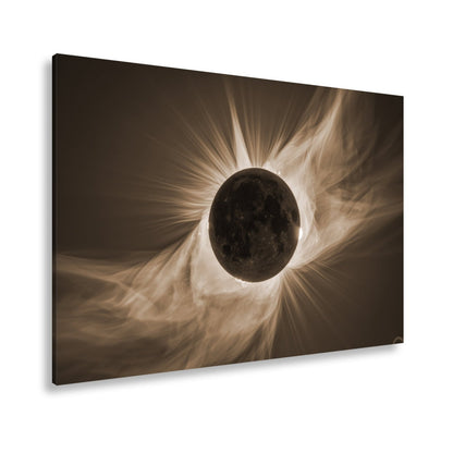 Leinwandbild Mystische Sonnenfinsternis im Feuerkleid der Korona - deyoli