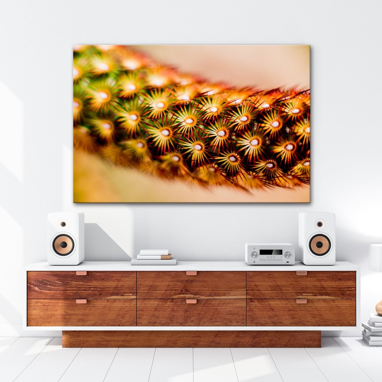 Leinwandbild Natur XXL – Makrozauber Leuchtende Dornen & Naturdetails - deyoli