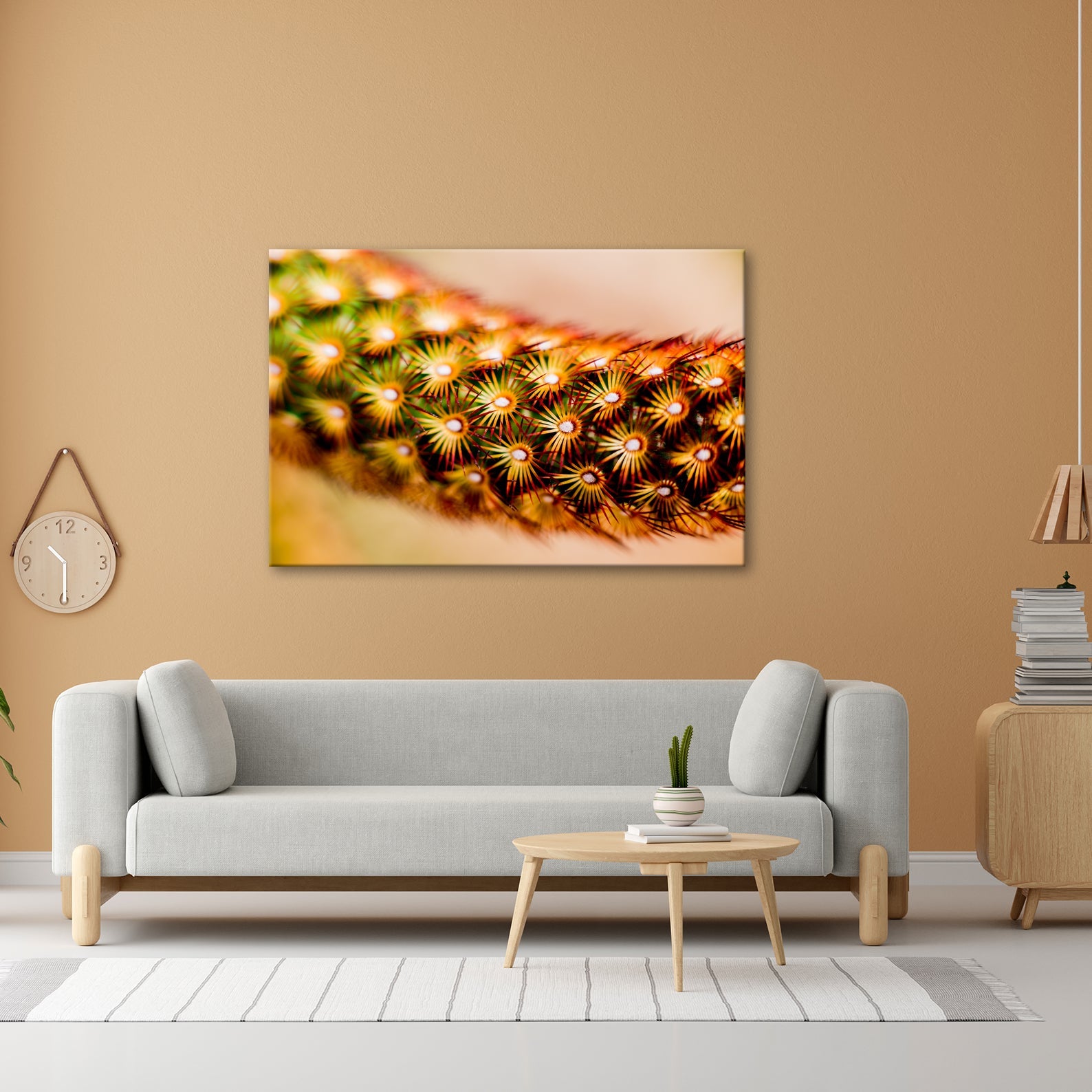 Leinwandbild Natur XXL – Makrozauber Leuchtende Dornen & Naturdetails - deyoli