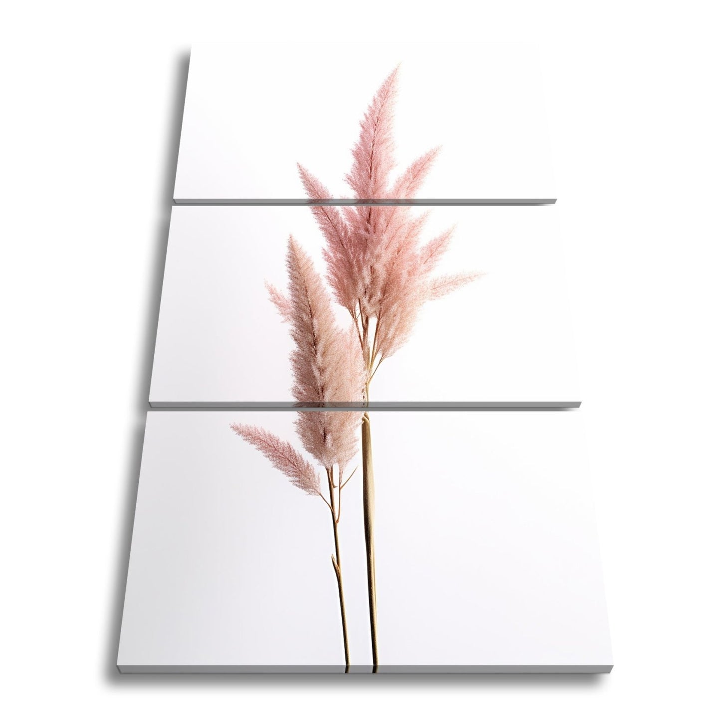 Leinwandbild Pampasgras XXL – Rosa Eleganz im Licht für Wohnzimmer - deyoli