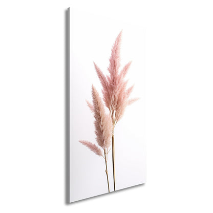 Leinwandbild Pampasgras XXL – Rosa Eleganz im Licht für Wohnzimmer - deyoli