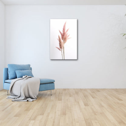 Leinwandbild Pampasgras XXL – Rosa Eleganz im Licht für Wohnzimmer - deyoli