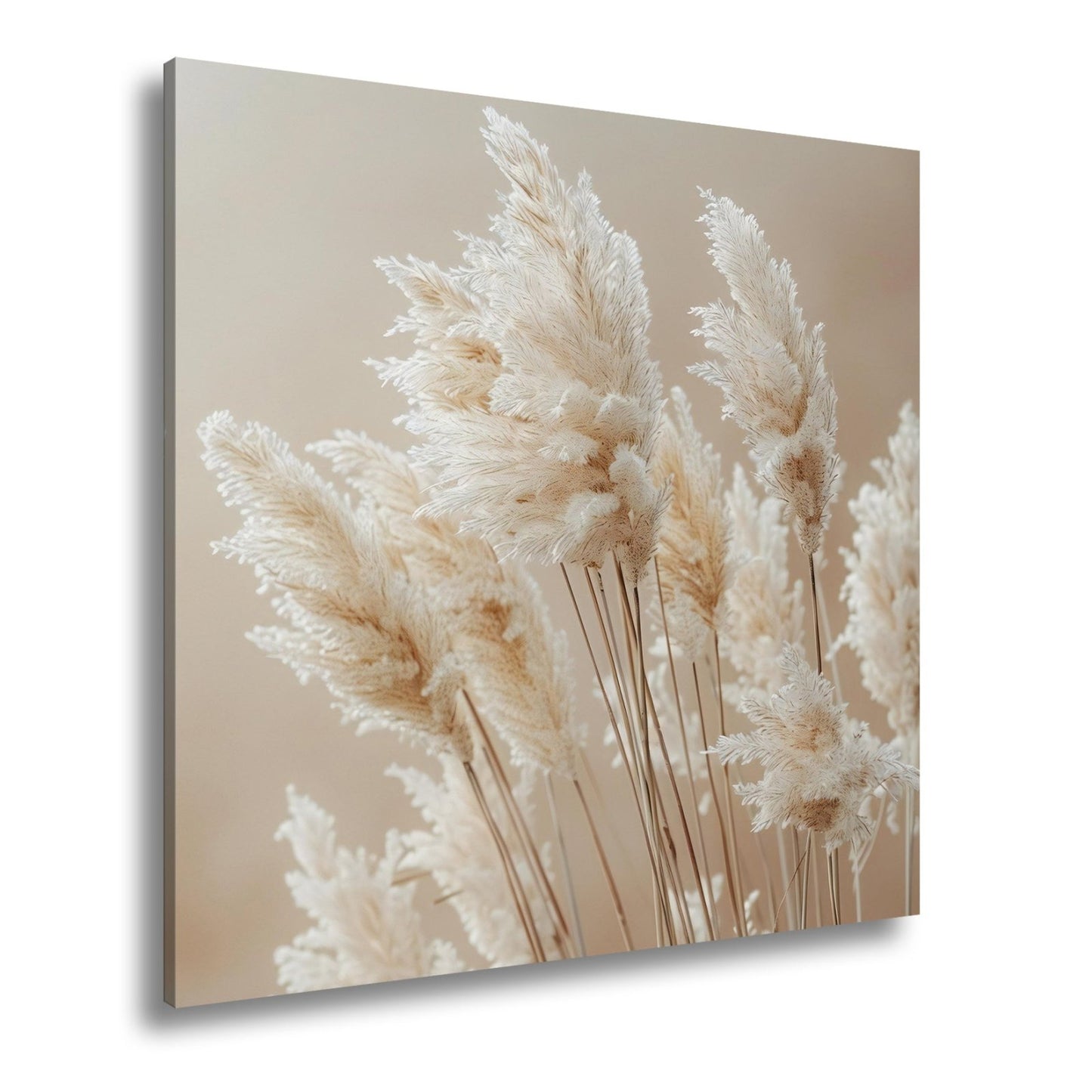 Leinwandbild Pampasgras XXL – Zartes Naturmotiv für Wohnzimmer & Schlafzimmer - deyoli