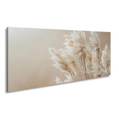Leinwandbild Pampasgras XXL – Zartes Naturmotiv für Wohnzimmer & Schlafzimmer - deyoli