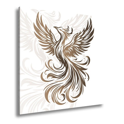 Leinwandbild Phoenix erhebt sich feurig und frei. - deyoli