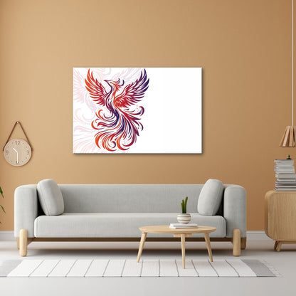 Leinwandbild Phoenix erhebt sich feurig und frei. - deyoli