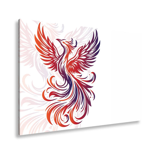 Leinwandbild Phoenix erhebt sich feurig und frei. - deyoli