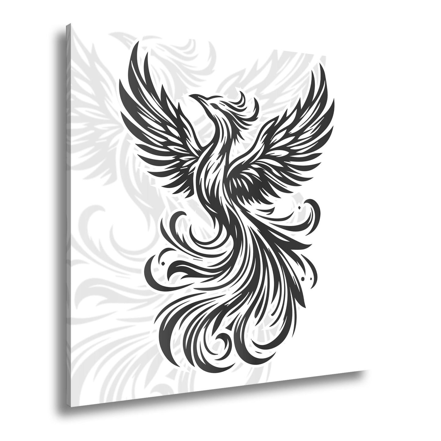 Leinwandbild Phoenix erhebt sich feurig und frei. - deyoli