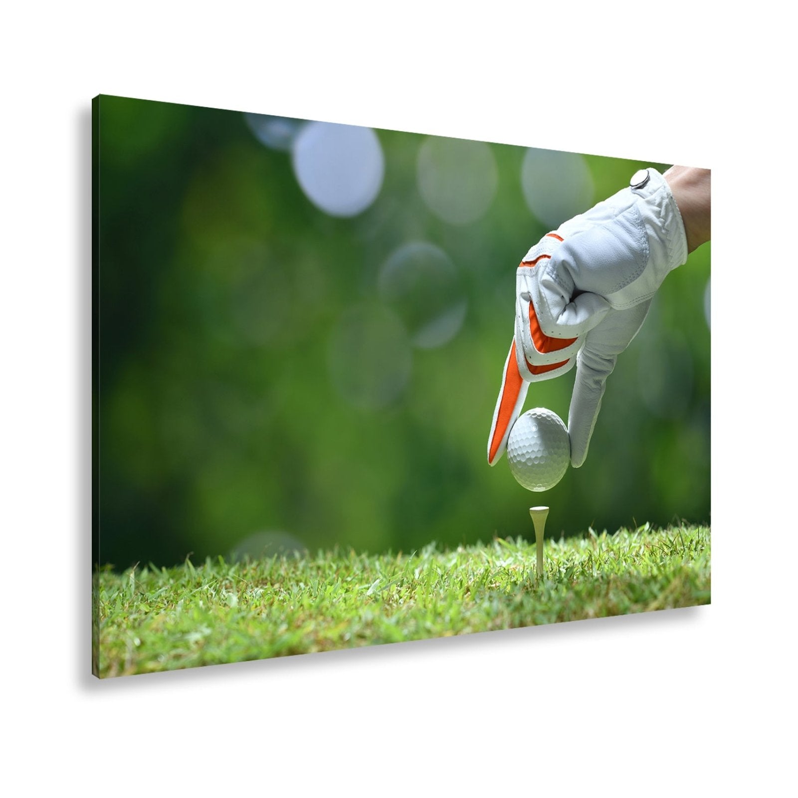 Leinwandbild Präzision beginnt mit einem Ball und einer ruhigen Hand - deyoli