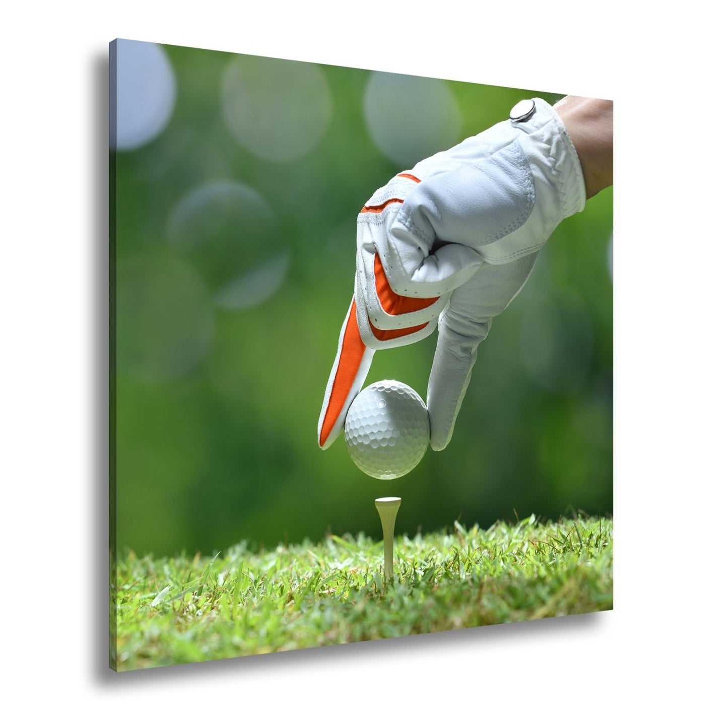 Leinwandbild Präzision beginnt mit einem Ball und einer ruhigen Hand - deyoli