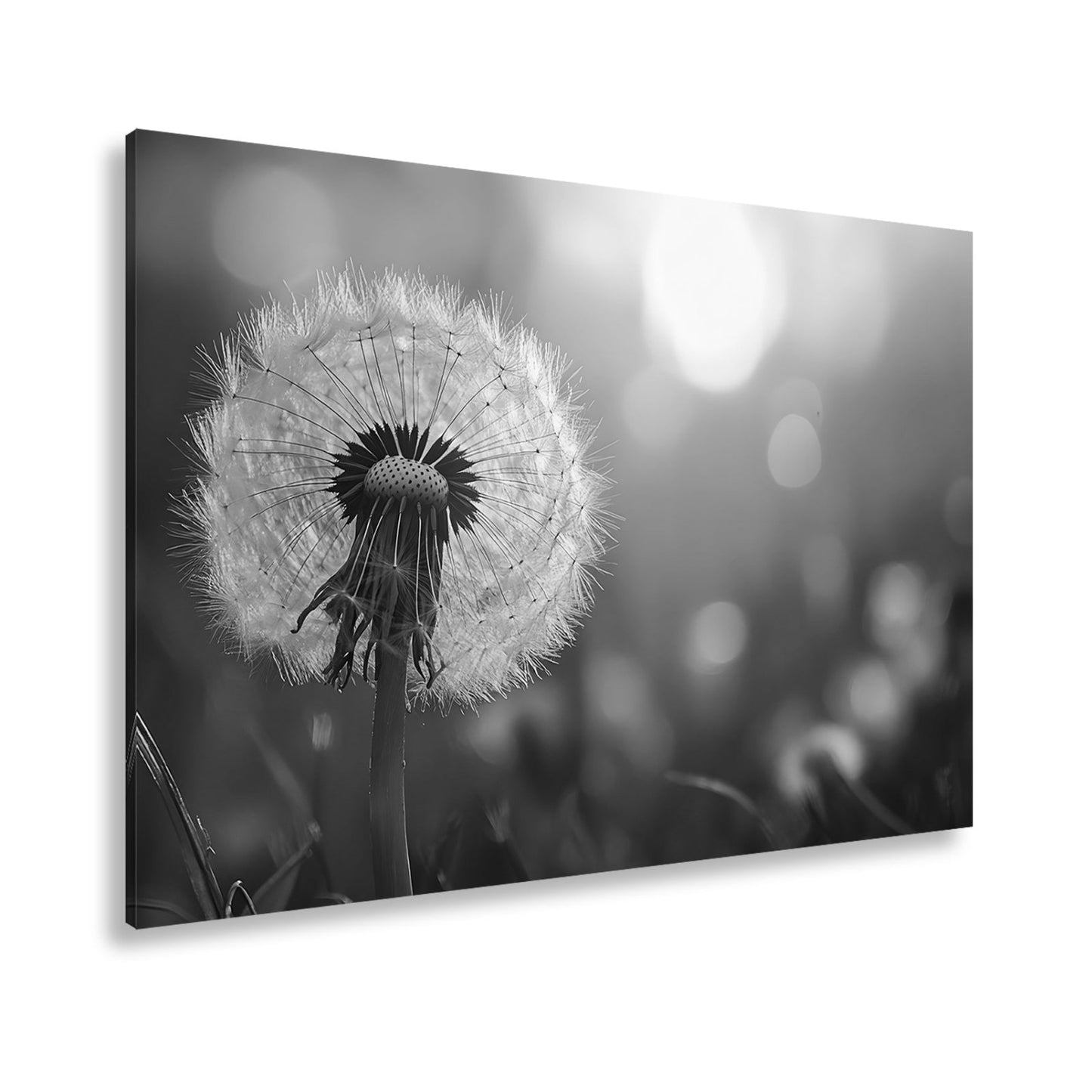 Leinwandbild Pusteblume im Abendlicht – flüchtige Schönheit des Seins. - deyoli
