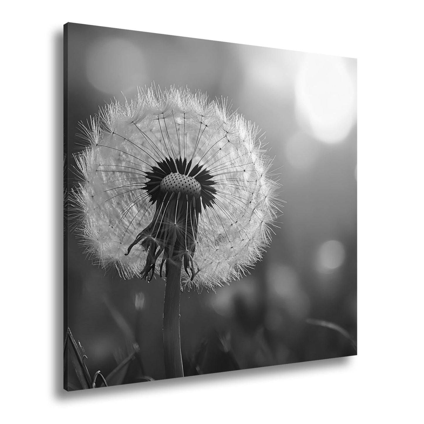 Leinwandbild Pusteblume im Abendlicht – flüchtige Schönheit des Seins. - deyoli