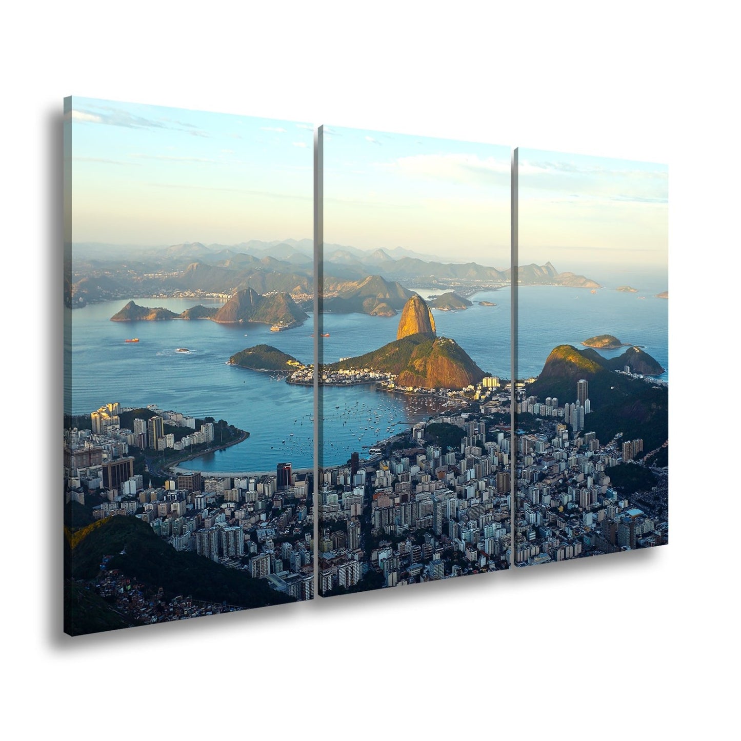 Leinwandbild Rio de Janeiro im goldenen Abendglanz - deyoli
