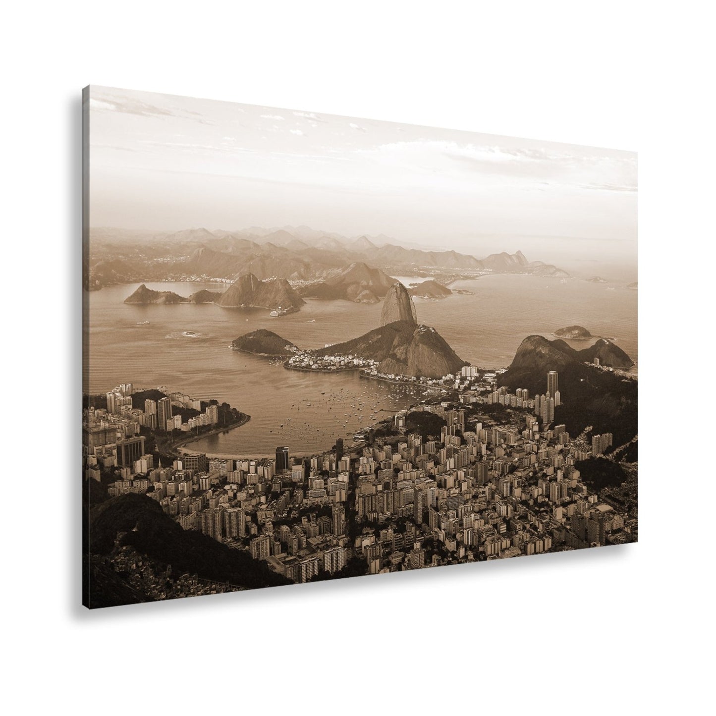 Leinwandbild Rio de Janeiro im goldenen Abendglanz - deyoli