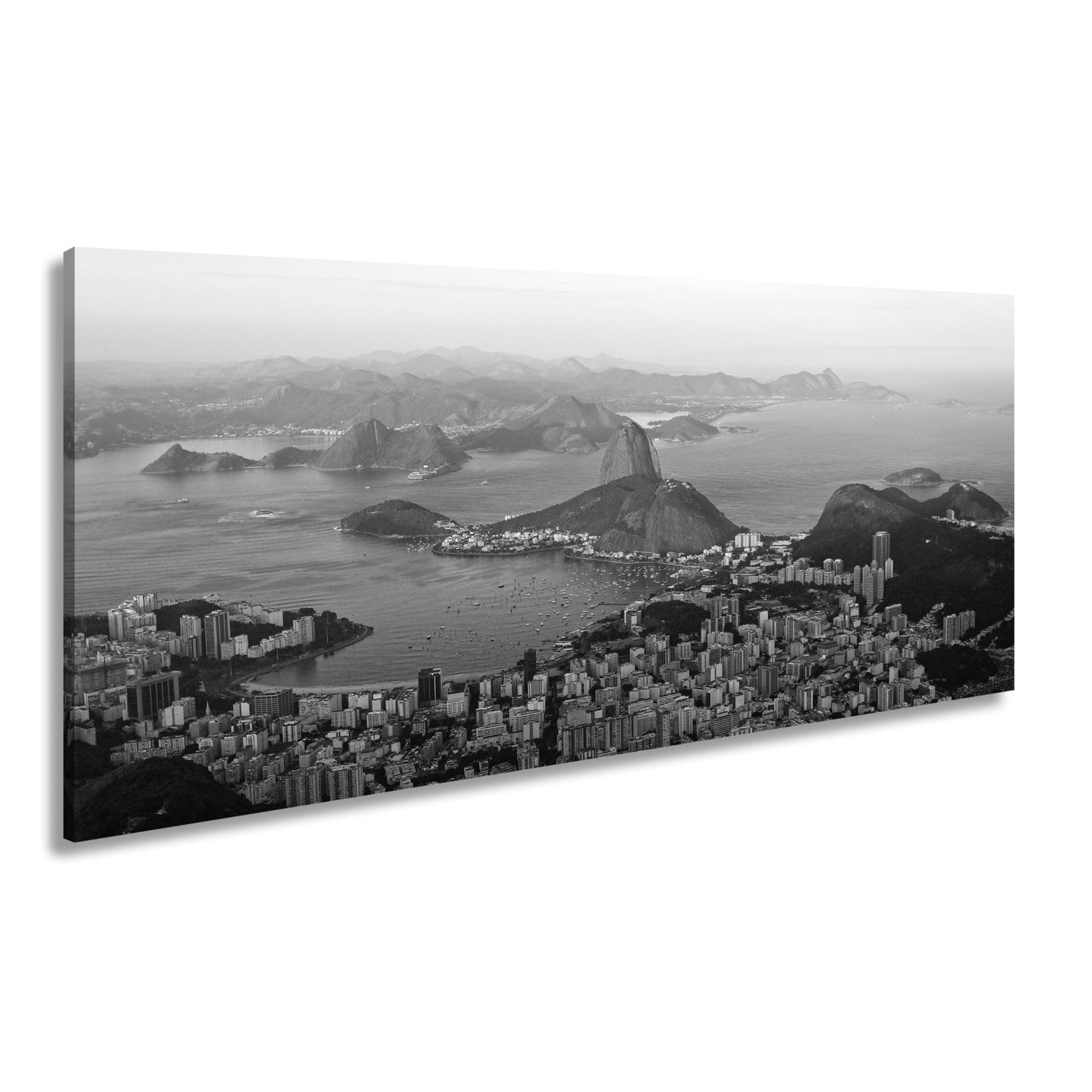 Leinwandbild Rio de Janeiro im goldenen Abendglanz - deyoli