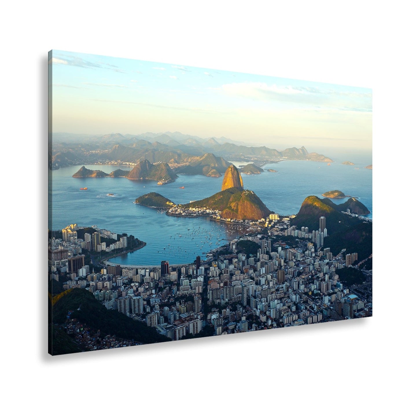 Leinwandbild Rio de Janeiro im goldenen Abendglanz - deyoli