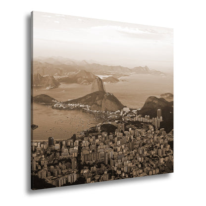 Leinwandbild Rio de Janeiro im goldenen Abendglanz - deyoli