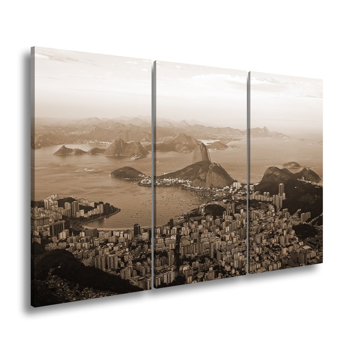 Leinwandbild Rio de Janeiro im goldenen Abendglanz - deyoli