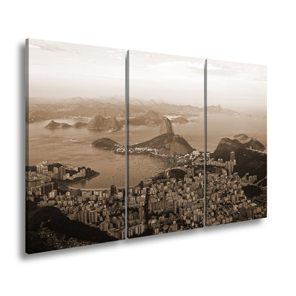 Leinwandbild Rio de Janeiro im goldenen Abendglanz - deyoli