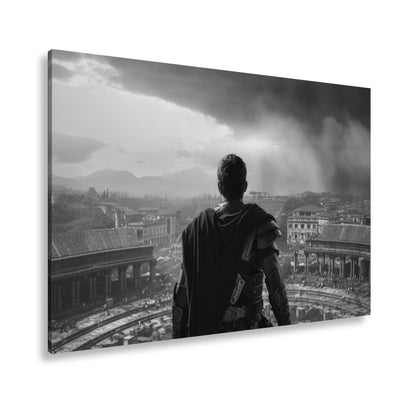 Leinwandbild Römisches Imperium Sonnenuntergang – Antike Stadt XXL Canvas - deyoli