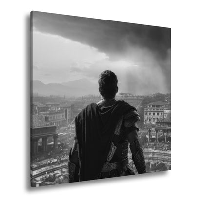 Leinwandbild Römisches Imperium Sonnenuntergang – Antike Stadt XXL Canvas - deyoli