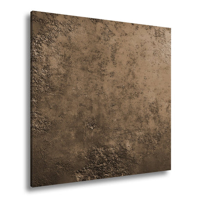 Leinwandbild Roststruktur XXL – In warmen Tönen wie abstrakte Landschaft - deyoli