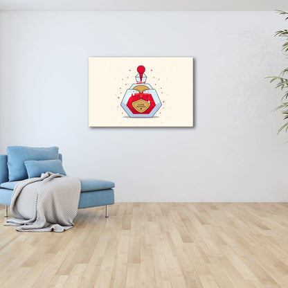 Leinwandbild Sanfte Formen und Punkte in minimalistischer Balance. - deyoli