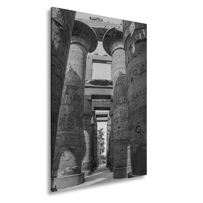 Leinwandbild Säulen flüstern Geschichten im Sonnenlicht Ägyptens. - deyoli