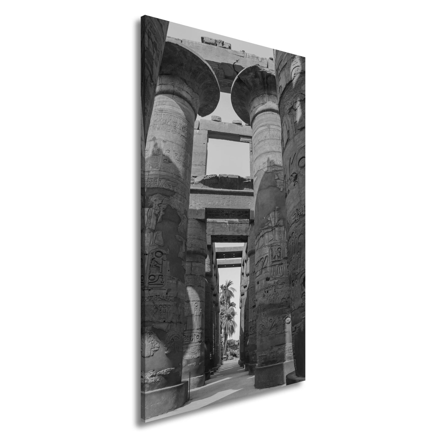 Leinwandbild Säulen flüstern Geschichten im Sonnenlicht Ägyptens. - deyoli