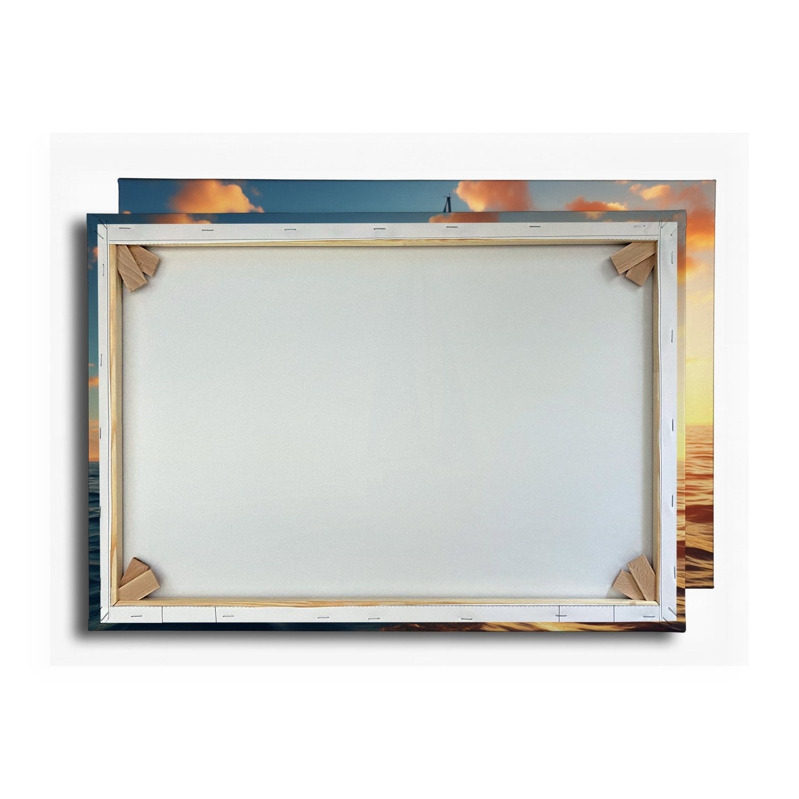 Leinwandbild Segel tanzen durch das Gold eines neuen Morgens. - deyoli