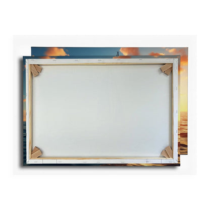 Leinwandbild Segel tanzen durch das Gold eines neuen Morgens. - deyoli