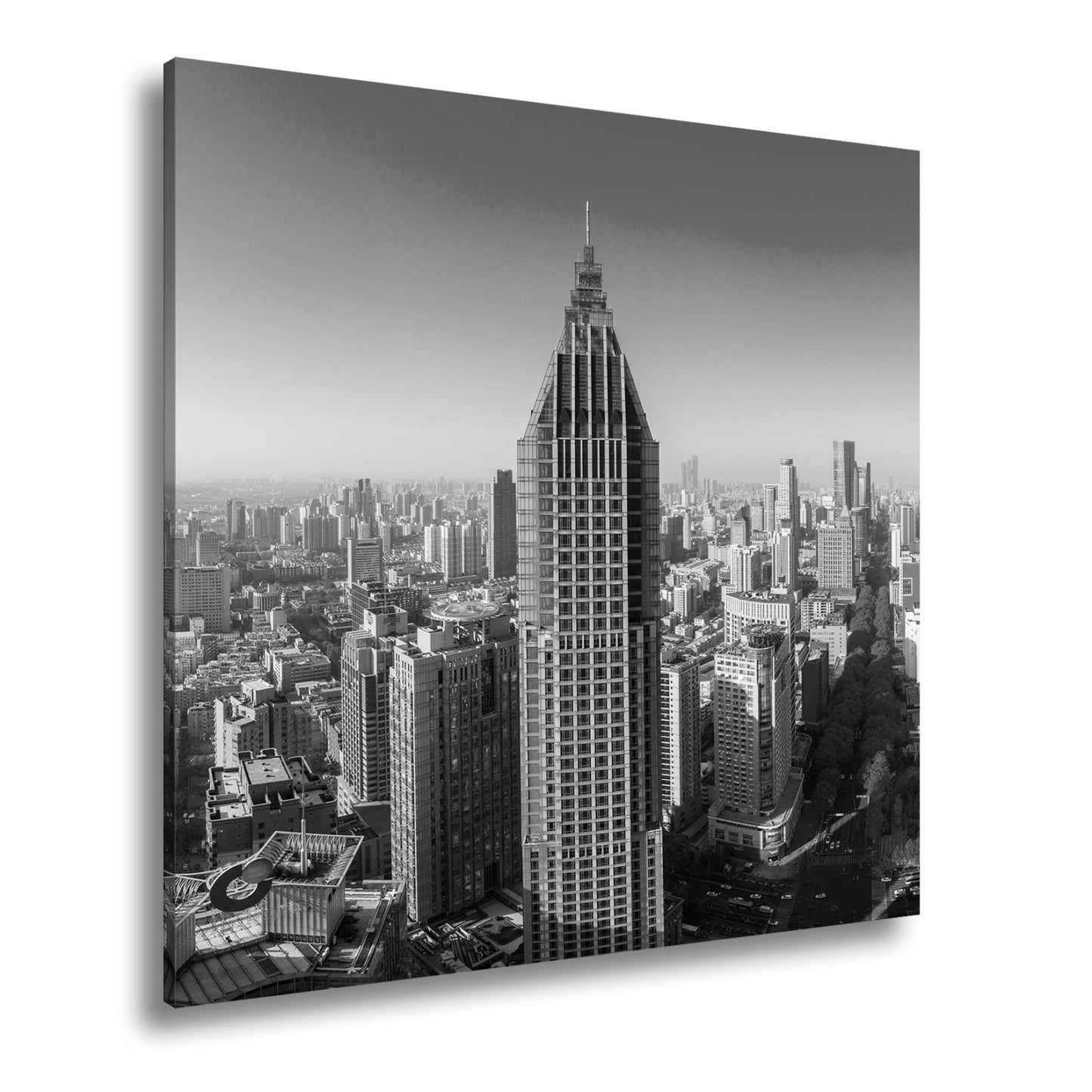 Leinwandbild Skyline XXL – Moderne Hochhäuser & ikonisches Zentrum - deyoli