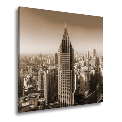 Leinwandbild Skyline XXL – Moderne Hochhäuser & ikonisches Zentrum - deyoli