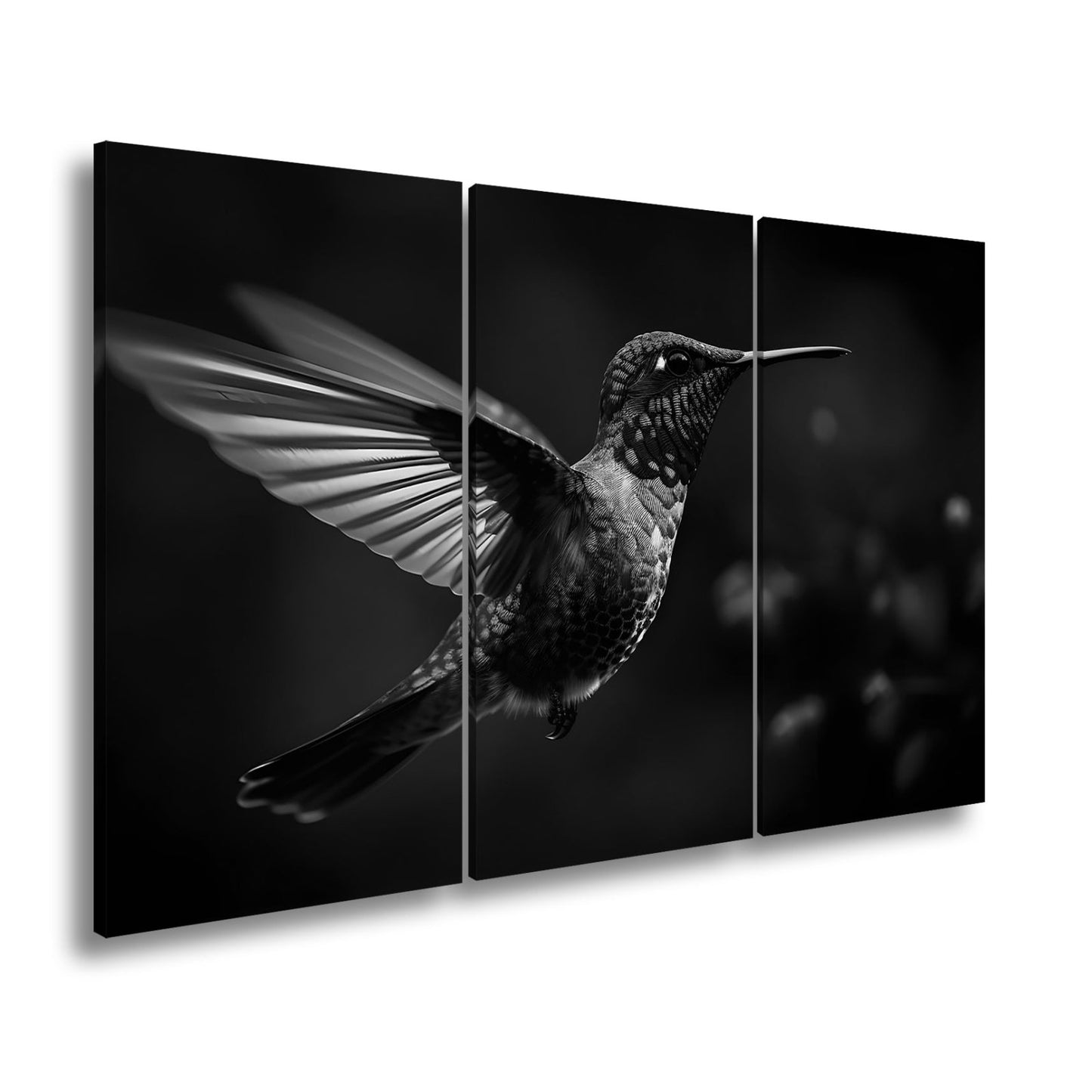 Leinwandbild Smaragdglanz im Flug – ein Kolibri wie aus Licht gewebt - deyoli