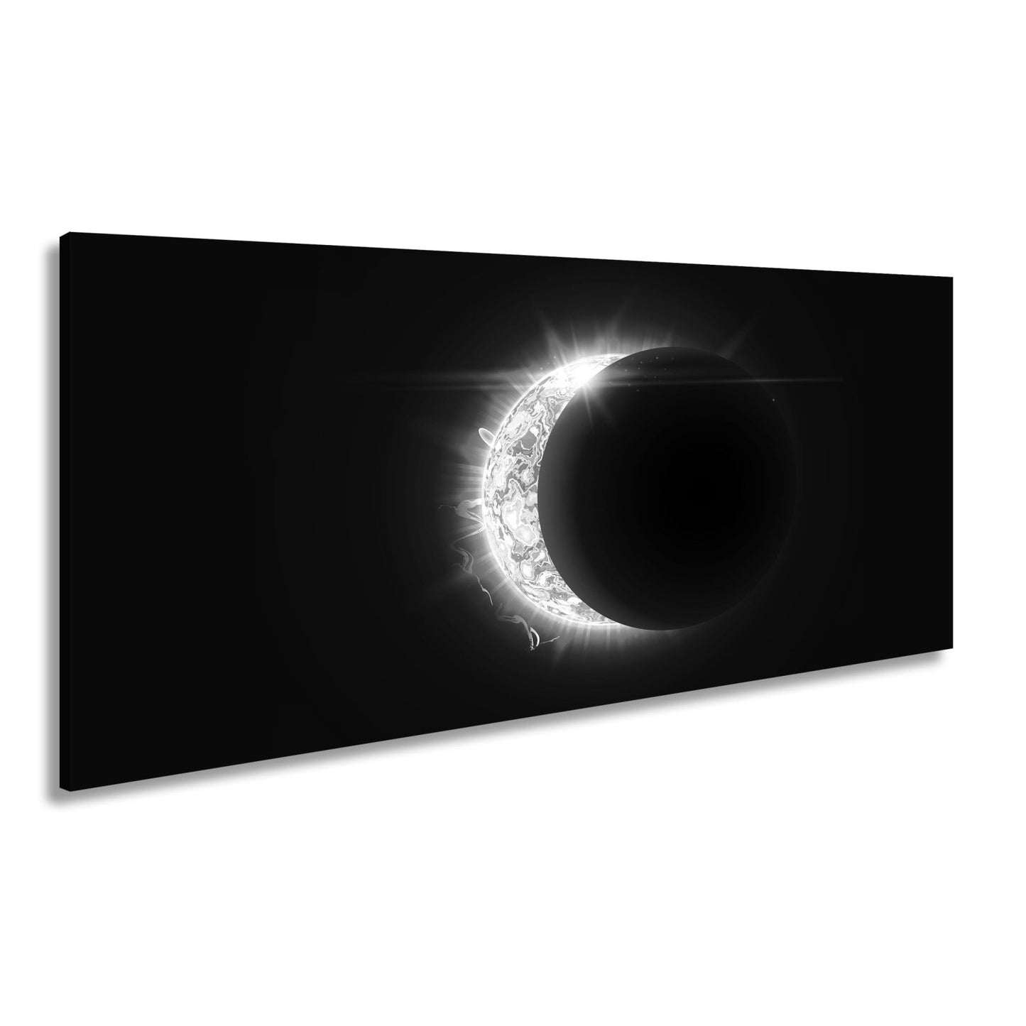 Leinwandbild Sonnenfeuer küsst Schatten – ein himmlisches Flammenpoem - deyoli