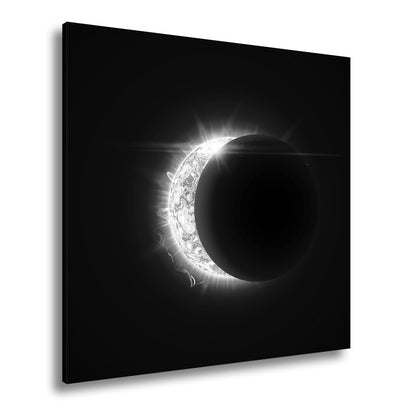 Leinwandbild Sonnenfeuer küsst Schatten – ein himmlisches Flammenpoem - deyoli