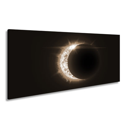 Leinwandbild Sonnenfeuer küsst Schatten – ein himmlisches Flammenpoem - deyoli