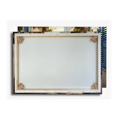 Leinwandbild Sonnengeküsste Gasse – Mediterraner Charme XXL - deyoli