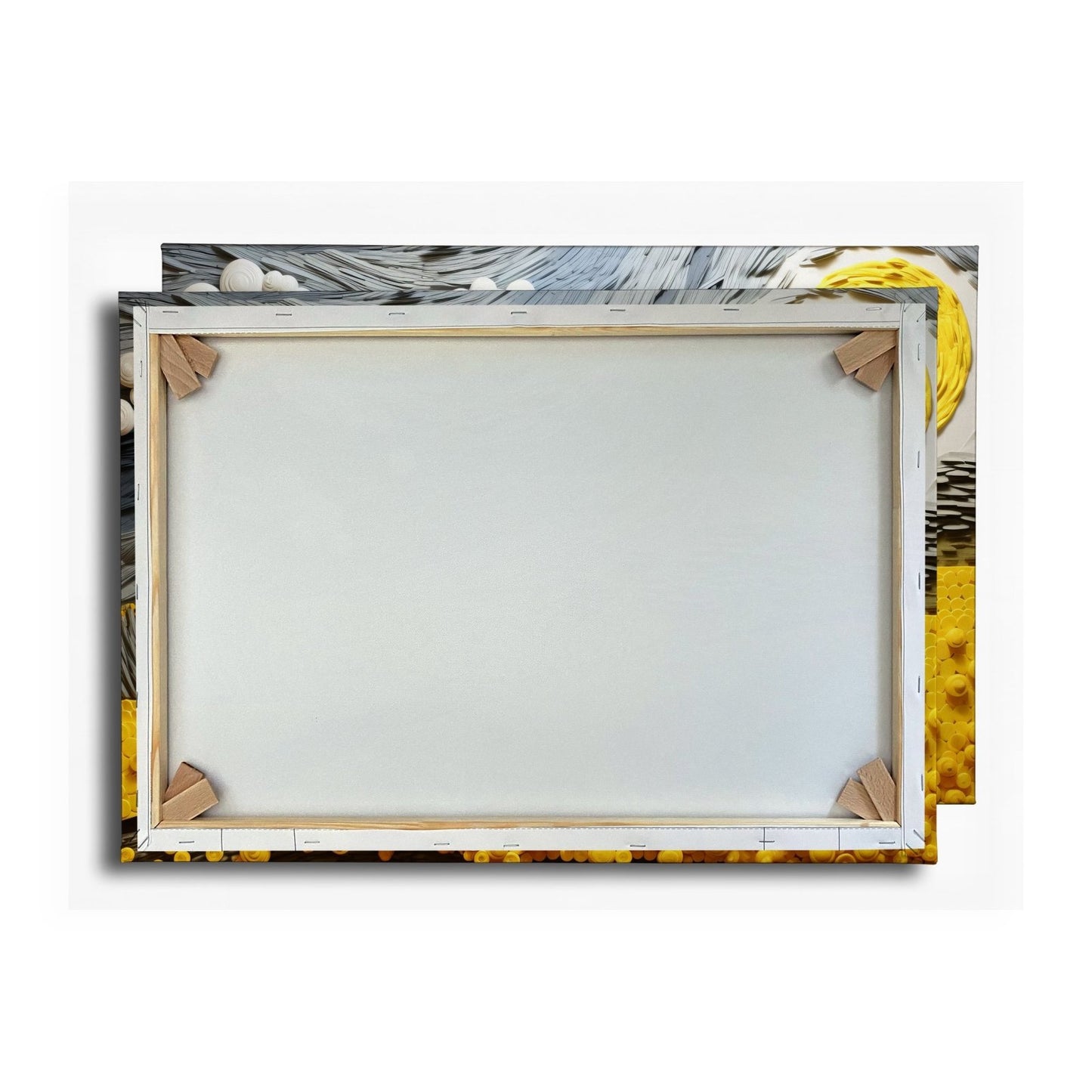 Leinwandbild Sonnenwirbel Blumenfeld – Abstrakte Bewegung XXL Canvas - deyoli