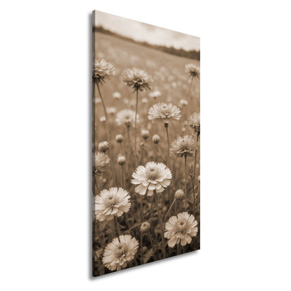 Leinwandbild Sonnige Wiesenblüten flüstern vom Sommer im Wind. - deyoli