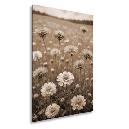 Leinwandbild Sonnige Wiesenblüten flüstern vom Sommer im Wind. - deyoli