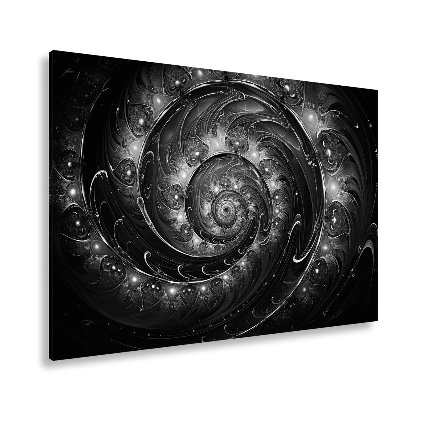 Leinwandbild Spirale XXL – Gold - türkis voller kosmischer Energie - deyoli